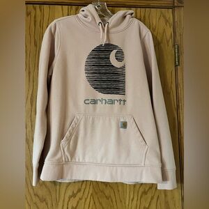 Carhartt Women's Blush Pink Hoodie with Logo